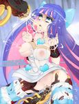  10s ahegao blue_eyes breasts cum lactation long_hair nipples open_mouth panty_&amp;_stocking_with_garterbelt sex slugbox stocking_(psg) striped striped_legwear tagme tentacle thighhighs torn_clothes 