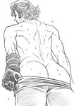  1boy ass jogoratohiyoko kaisar_lidfald male_focus shingeki_no_bahamut shingeki_no_bahamut:_genesis solo topless undressing 