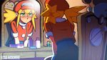  blonde_hair blush bodysuit covered_navel data_(rockman_dash) figure green_eyes hat kobun long_hair reflection rockman rockman_dash rog_rockbe roll_caskett twintails 