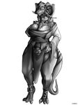  2017 anthro breasts clothed clothing dragon female horn legwear loincloth robes simple_background solo starberyl 
