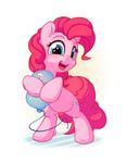  2017 balloon blue_eyes bobdude0 cutie_mark equine female feral friendship_is_magic hair hi_res horse mammal my_little_pony open_mouth pink_hair pinkie_pie_(mlp) pony simple_background solo white_background 