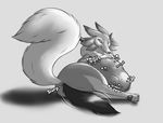  2016 ambiguous_gender anal_vore anus belly big_belly butt digestion duo english_text feral fur grey_background hand_on_stomach lycanroc midday_lycanroc mightyena nintendo nude pawpads pok&eacute;mon raised_tail shadow simple_background smile solo_focus text video_games vore ziravore 