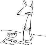  anthro avo_(weaver) black_and_white canine disney doll fan_character female jackal mammal monochrome pack_street sign simple_background solo text the_weaver white_background zootopia 