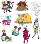  animal_humanoid anthro avian belly big_belly bird cat_humanoid feline female hair humanoid lamia male mammal mouse overweight pink_hair reptile rodent scalie snake squidbiscuit turkey white_hair 