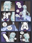  anthro asriel_dreemurr boss_monster caprine clothed clothing comic dialogue english_text fur ghost goat hair human jewelry mammal necklace scarf speech_bubble spirit taggen96_(artist) text undertale video_games 