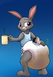  anthro diaper disney feces hodgepodgedl judy_hopps lagomorph mammal messy_diaper rabbit scat soiling zootopia 