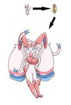  2015 ambiguous_gender anthro digital_media_(artwork) eeveelution fusion hi_res long_ears lopunny nintendo open_mouth platinasena pok&eacute;mon pok&eacute;mon_fusion simple_background solo sylveon video_games white_background 