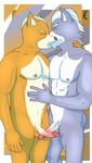 anthro canine fox fox_mccloud frottage kissing male male/male mammal nintendo nude raven2dx sex star_fox video_games wolf wolf_o&#039;donnell 