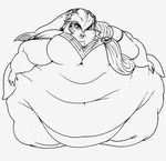  belly big_belly breath_of_the_wild female fish keij-station marine mipha nintendo obese overweight sweat the_legend_of_zelda video_games zora 