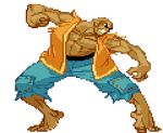  animated animated_gif baggy_pants bald barefoot clenched_teeth dark_skin fighting_stance ghost_kick idle_animation martial_masters muscle no_shoes open_jacket pixel_art tiptoes torn_clothes 