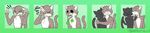  anthro cat feline male mammal slash_freezen stickers 