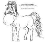  belly big_belly centaur equine equine_taur horse humanoid lactating mammal paunchee pregnant taur 