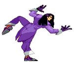  animated animated_gif black_hair fighting_stance gloves idle_animation long_hair martial_masters one_leg_raised pixel_art purple_gloves purple_suit scorpion_(martial_masters) suit tailcoat 