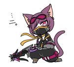  artist_request cat cat_busters furry purple_hair red_eyes short_hair 