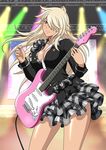  1girl guitar ikkitousen long_hair musashibou_benkei_(ikkitousen) skirt 