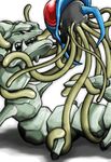  artist_request no_humans pokemon red_eyes steelix tentacle tentacruel 