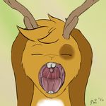  2016 anthro digital_media_(artwork) drooling jackalope lagomorph mammal mouth_shot open_mouth phietto rabbit saliva simple_background teeth tongue 