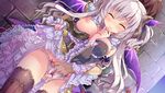  breasts dmm_games fingering game_cg horns pantsu pussy_juice tagme thighhighs wings x-overd 