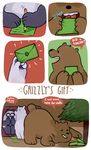  bear christmas comic english_text glitter_trap_boy grizzly_(character) grizzly_bear holidays ice_bear letter mammal panda panda_(character) pine_tree polar_bear text tree 