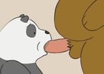  2016 animated bear cartoon_network duo fellatio grizzly_(character) grizzly_bear mammal oral panda panda_(character) penis sex simple_background thevillager we_bare_bears 