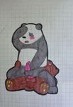  anal anal_penetration bear blush cartoon_network grizzly_(character) grizzly_bear male male/male mammal on_top panda panda_(character) penetration penis reverse_cowgirl_position sex somcrule traditional_media_(artwork) we_bare_bears 