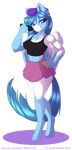  alpha_channel armpits beret blue_eyes clothing equine eyewear fan_character female hand_on_hip hat mammal my_little_pony nipple_bulge pegasus peridotkitty purple_eyes skirt solo sunglasses wings wish_(oc) 