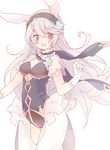  animal_ears blush breasts bunny_ears bunny_tail bunnysuit female_my_unit_(fire_emblem_if) fire_emblem fire_emblem_heroes fire_emblem_if hairband long_hair looking_at_viewer medium_breasts my_unit_(fire_emblem_if) pointy_ears red_eyes smile solo tail teu_(navy) white_hair 