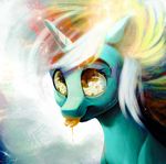  equine female feral friendship_is_magic horn locksto lyra_heartstrings_(mlp) mammal my_little_pony smile solo tongue unicorn yellow_eyes 