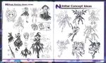  character_design choujigen_game_neptune crease pantyhose pointy_ears sketch stockings thighhighs wings witch 