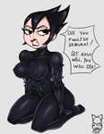  1girl black_hair breasts character_request samurai_jack solo tagme 