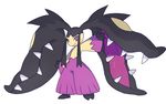  alternate_form fangs mawile mega_mawile mega_pokemon nintendo no_humans pink_eyes pokemon pokemon_(creature) pokemon_(game) pokemon_xy simple_background solo tongue white_background 