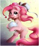  blue_eyes cutie_mark equine eyelashes female feral friendship_is_magic fur hair hooves locksto mammal my_little_pony open_mouth pink_fur pink_hair pinkie_pie_(mlp) smile solo tongue 