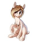  alpha_channel brown_eyes brown_hair equine eyelashes fan_character female feral hair hooves locksto mammal my_little_pony simple_background sitting solo transparent_background 