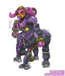  2017 animal_genitalia animal_penis anus balls big_balls big_butt big_penis butt equine_penis gun hand_on_butt intersex licking living_machine looking_at_viewer looking_back machine mammal metallic_penis omnic orisa_(overwatch) overwatch peerex penis puffy_anus ranged_weapon rear_view robot solo spreading switch taur technophilia thick_ass thick_thighs tongue tongue_out video_games weapon yellow_penis 