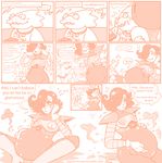  alphys belly big_belly comic female hand_on_stomach male mettaton octo-risotto undertale video_games 