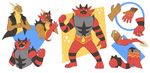  anthro clothed clothing dragon duo fangs incineroar male muscular nintendo open_shirt pok&eacute;mon see-saw smile standing teeth transformation video_games 