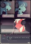  anthro clothed clothing comic computer dragon duo english_text female hair headphones headset male smile tanks_(artist) teil text video_games 