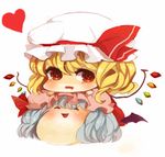  bad_id bad_pixiv_id blonde_hair blue_hair blush chibi flandre_scarlet hands_on_another's_head hat heart lowres no_humans puffy_cheeks red_eyes remilia_scarlet ribbon smile touhou wings yukkuri_shiteitte_ne 