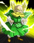  aura bad_id bad_pixiv_id bald beard brey dragon_ball dragon_ball_z dragon_quest dragon_quest_iv facial_hair male_focus mustache parody poki_a robe spiked_hair super_saiyan 