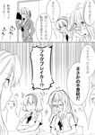  alice_margatroid comic greyscale hairband highres image_sample kirisame_marisa monochrome multiple_girls pixiv_sample school_uniform touhou translated zanunoneko 