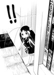  1girl antenna_hair barefoot bioshock bioshock_1 bug cockroach cover cover_page dress gokicha gokicha_(character) greyscale highres insect long_hair minigirl monochrome no_nose official_art personification rating rui_tamachi solo surprised very_long_hair 