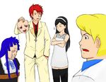  3boys crossover drawfag fred_jones frederica_bernkastel fusion hairband kumashiro_maya mask multiple_boys parody scooby-doo seikimatsu_occult_gakuin thighhighs umineko_no_naku_koro_ni ushiromiya_battler 