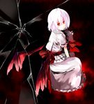  bad_id bad_pixiv_id broken_glass glass hat hat_removed headwear_removed highres remilia_scarlet solo touhou wings zashiki 