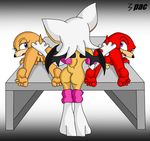 3pac knuckles_the_echidna rouge_the_bat sonic_team tikal_the_echidna 