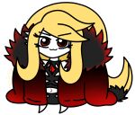 absurd_res alpha_channel anthro chibi cynthia_(pokemon) fan_character female gardevoir gardthia generation_3_pokemon haydendjredskin hi_res humanoid nintendo pokemon pokemon_(species) pokemon_champion solo squish