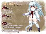  bloodborne boots character_name crawler_(bloodborne) earrings jewelry kemono_friends leotard monster_girl parody personification red_eyes scarf skull_earrings skull_print solo tail thighhighs translation_request white_hair yagi_mutsuki 