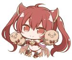  ahoge angeltype animal_ears armor armored_boots bangs bare_shoulders bikini bikini_armor blush_stickers boots bow bowtie breasts brooch cerberus_(shingeki_no_bahamut) chibi cleavage closed_mouth demon_tail detached_collar dog_ears elbow_gloves eyebrows_visible_through_hair full_body gloves hair_between_eyes hand_puppet hand_up jewelry long_hair looking_at_viewer medium_breasts navel o_o outstretched_arm pink_bow puppet red_armor red_bikini red_bow red_eyes red_gloves red_hair red_neckwear shingeki_no_bahamut shiny shiny_hair simple_background smile solo swimsuit tail thigh_boots thighhighs twintails white_background 
