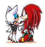  bat echidna female knuckles_the_echidna male mammal monotreme rouge_the_bat simple_background sonic_(series) urahyu 