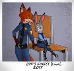  2017 anthro canine clothing disney female fox fur jman0525 judy_hopps lagomorph male mammal nick_wilde police_uniform rabbit uniform zootopia 