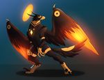  anthro avian bird deity egyptain falcon gryphon hawk male phoenix ra undeadkitty13 